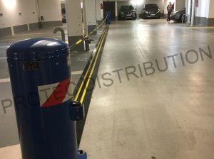 Barrière à chaîne industrielle - parking souterrain Banque Populaire